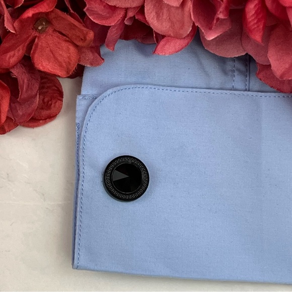 Elegant Round Black Obsidian Cufflinks - Picture 14 of 17